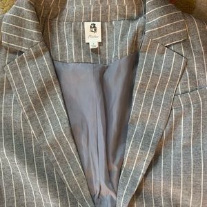 Pinstripe Linen Blazer